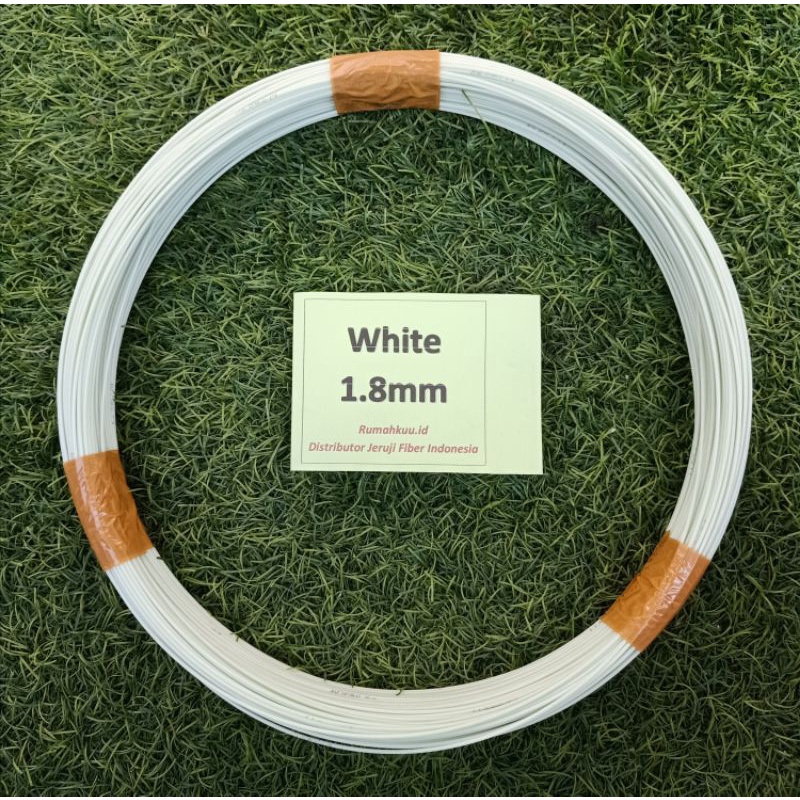 Ruji Fiber 1.8mm putih untuk sangkar, layangan naga dll