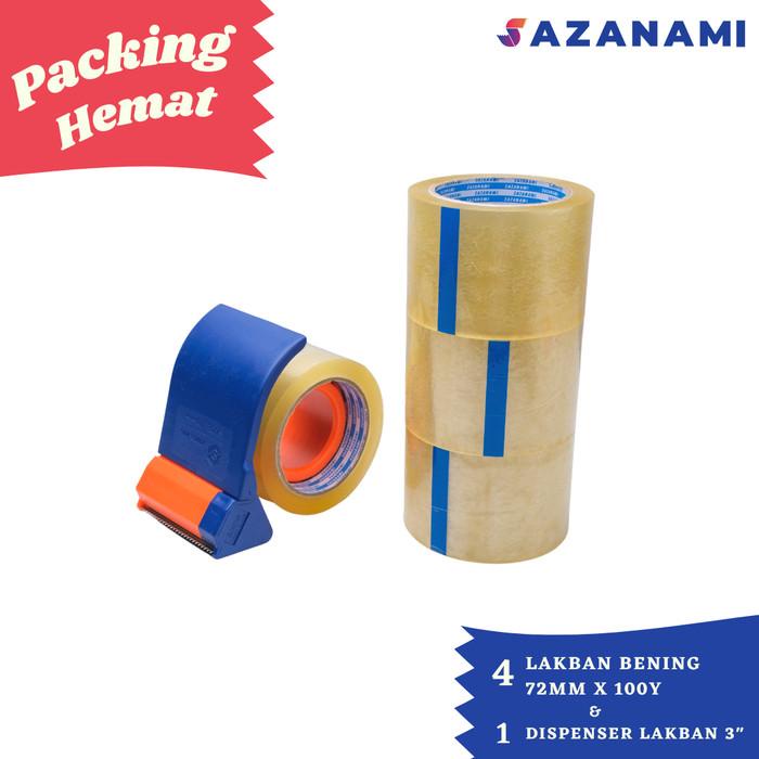 

[Cod] Packing Hemat 2E 4Roll Lakban Bening 72Mm X 100Y + Dispenser Lakban 3