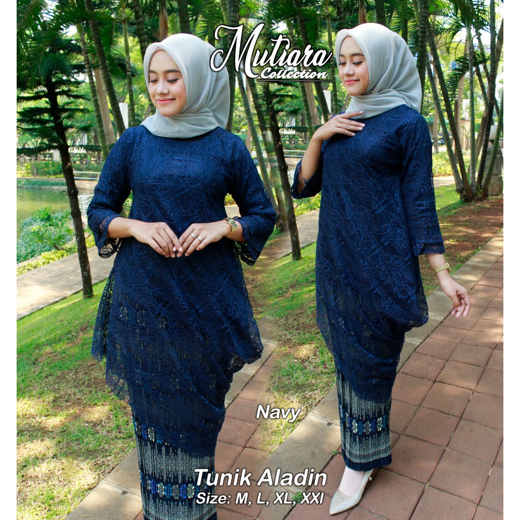 Setelan Kebaya Tunik Aladin Brukat