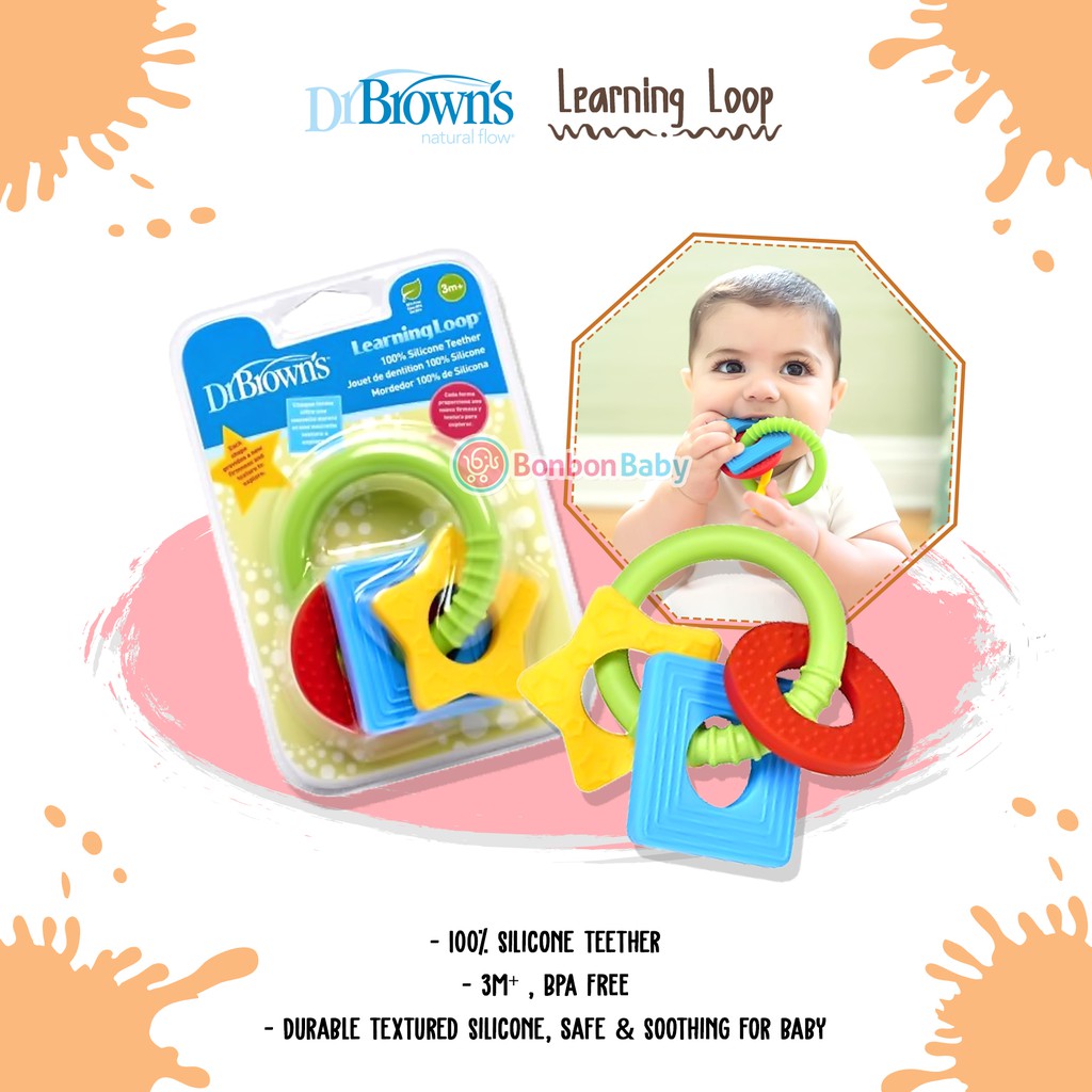 Dr Brown's Learning Loop Teether TE001 / gigitan bayi