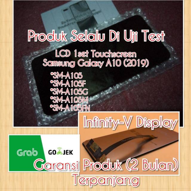 LCD 1set Touchscreen Samsung Galaxy A10 2019 SM-A105 SM-A105F SM-A105G SM-A105M (New Original)