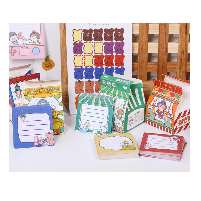 

Hadir Notepad Kertas Memo Portable Unik Bunny Bear Bergaransi