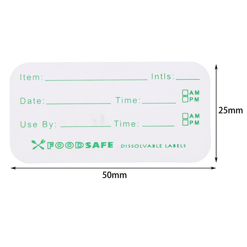 (kitchenware) 250pcs / roll Stiker Label Makanan Untuk Kulkas