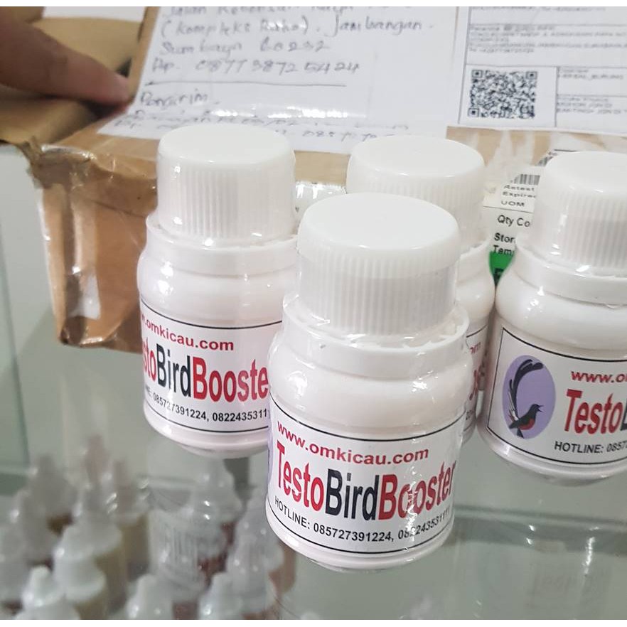 TESTO BIRD BOOSTER OM KICAU OBAT BURUNG SAKIT MACET BUNYI MENTAL DAYA TARUNG DROP