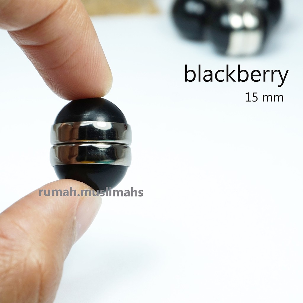 Pin bros magnet turki BLACKBERRY 15mm magnet jilbab bros hijab magnetic brooch peniti turki original