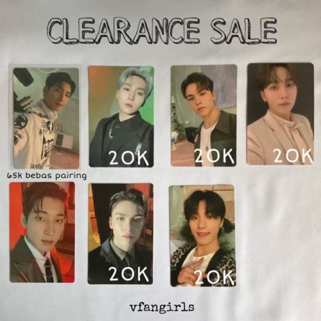 SEVENTEEN ATTACCA CARAT VER PC WONWOO DINO VERNON SEUNGKWAN PHOTOCARD