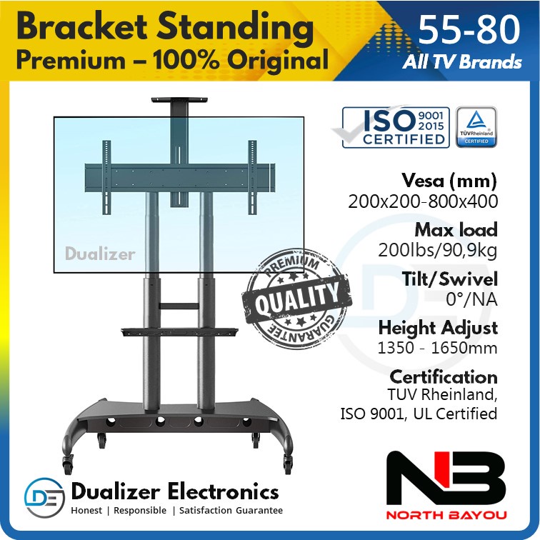 Bracket Standing TV/Monitor LED 85 80 75 70 65 60 55 Inch Stand TV Premium