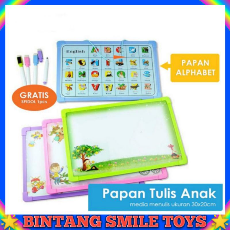 

MAINAN ANAK PAPAN TULIS / MAINAN PAPAN TULIS BELAJAR UKURAN 30X20CM PROMO TERMURAH COD