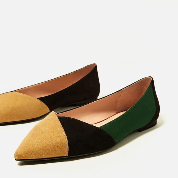 SEPATU Zara  kombi  FLATSHOES