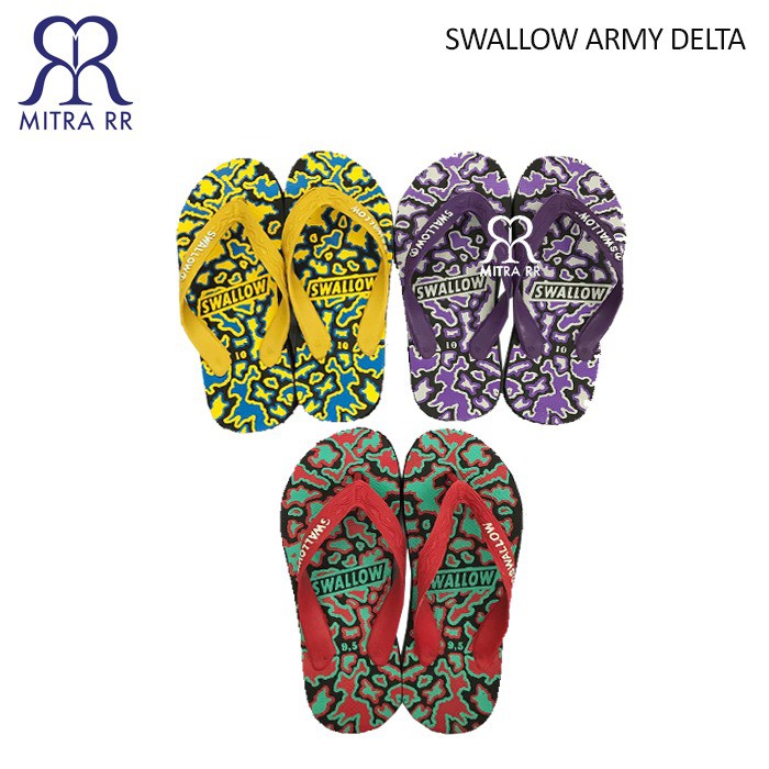 Sandal Swallow Army Delta / Sendal Jepit Wanita / Sendal Pantai Swalow TERBARU 2019 / Tali Jepit Sandal