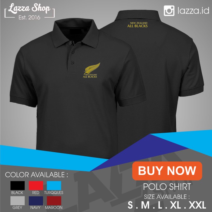 (BEST QUALITY)  Poloshirt / Polo New Zealand All Blacks Murah Best Quality  -SMclothes