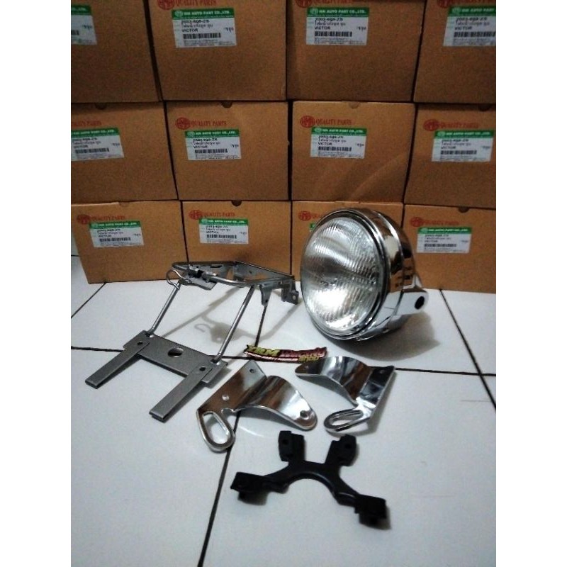 Lampu bulat ninja R SS 1set breket ORIGINAL  hma Thailand