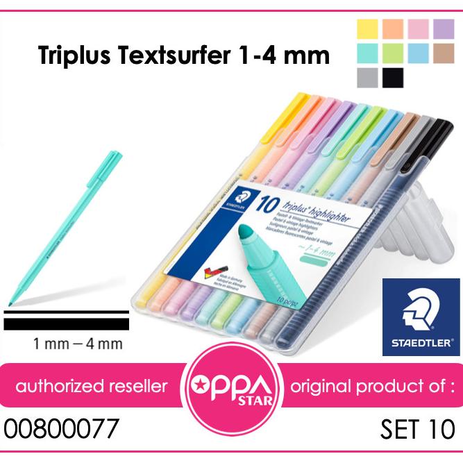 

Pen Highlighters Triplus Textsurfer 362 Staedtler set 10 - 00800077