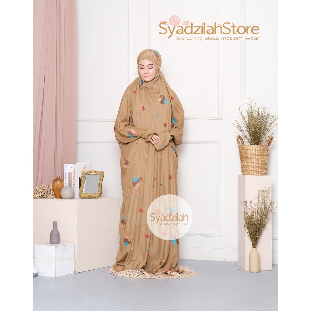 SYADZILAH - Mukena Terusan Dewasa Bordir Starla