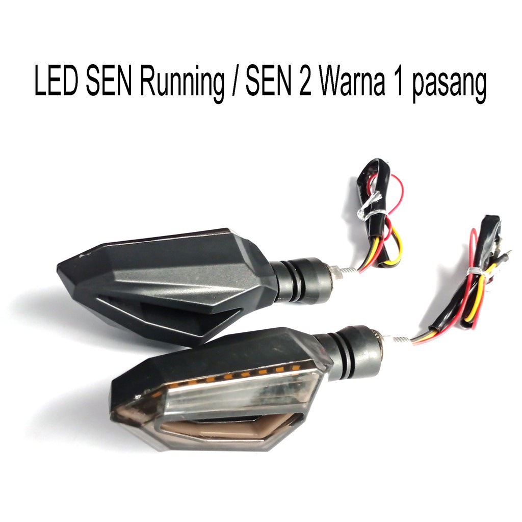 Lampu Sein Led 2 in / Sein Running 2warna Lampu Sen Dan Senja Motor Sport Dan Matic Universal