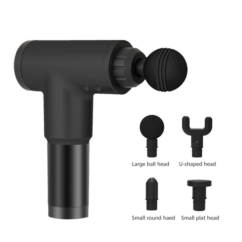 Alat Pijat Elektrik Pundak Punggung Tangan Massage Facial Gun - KH-320 - Black