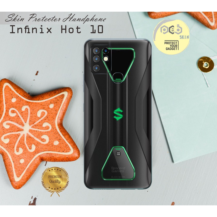 Garskin HP Infinix Hot 10 motif Shark 3 Black - Free custom Motif