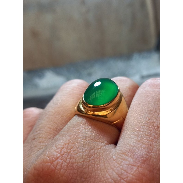 natural ijo botol chalsedony like ijo garut