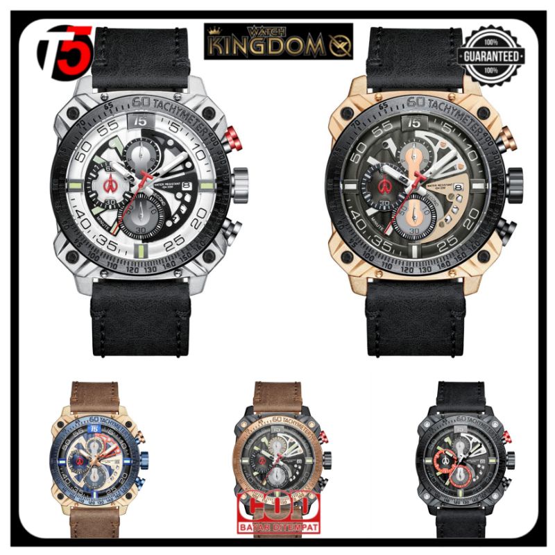Terbaru!! Jamtangan pria New T5 H 3709G Water Resistant original