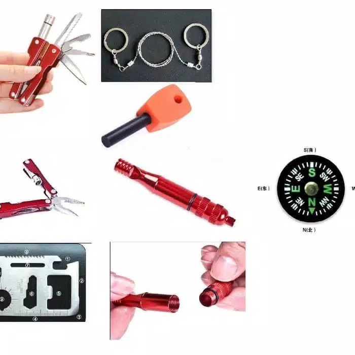 [ACM 768] S0S Emergency Survival Kit Multifunction