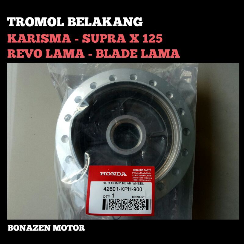 Tromol Belakang Karisma - Supra X 125 - Revo - Blade Lama / Kharisma / Ori Honda (KPH)