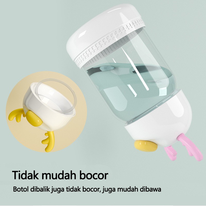 BOTOL JERAMI ANAK/botol Kartun 560ML/Botol Minum Anak/Karakter rabbit Bear Tutup Clip/ mport/C 199