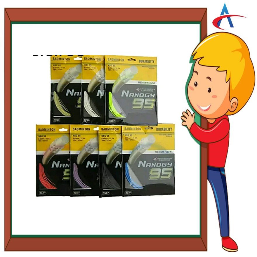 Senar Raket Badminton Yonex NBG 95 Nanogy Warna Putih