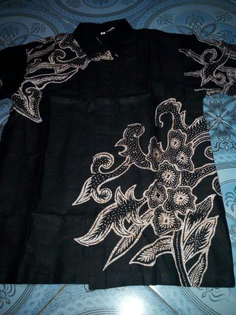 Kemejapria Lengan Pendek Hitam Manis Motif Terbaru Size M L Xl - Ori Ndoro Jowi - Dnt - Sania Ruffle