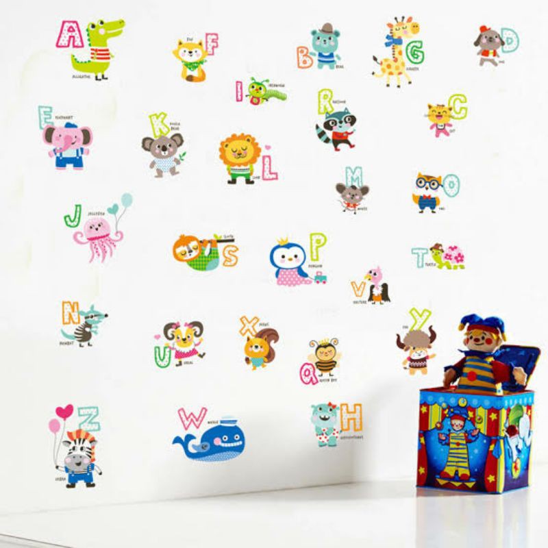 Wallsticker abjad / ABC1054
