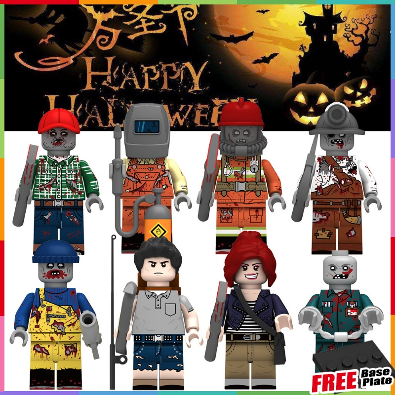 Mainan Action Figure Zombie Mini Untuk Hadiah Halloween