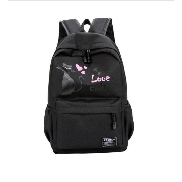 TAS RANSEL KUCING-TAS SEKOLAH ANAK-TAS MURAH KPOP- EVELYN - Tas Ransel Backpack Fashion