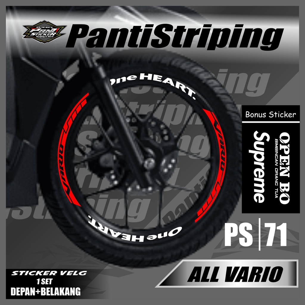Sticker Velg - Cutting Velg Sticker Cutting Velg Motor VARIO