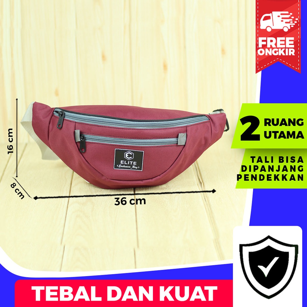 Waistbag Distro Wesbag Cowok Slempang Laki-Laki Selempang Simple Bagus Keren Gaul Murah Awet Keren