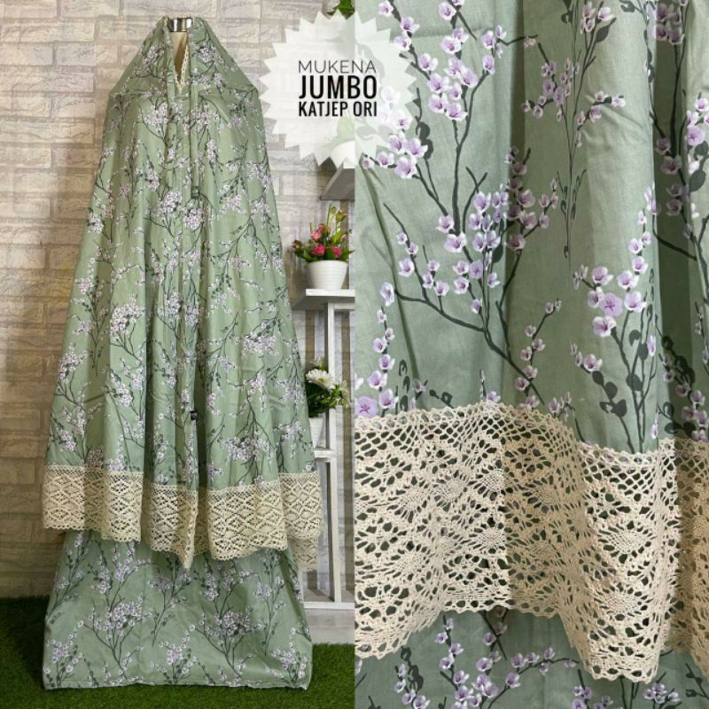 Mukena Katun Jepang Ori Dewasa  jumbo