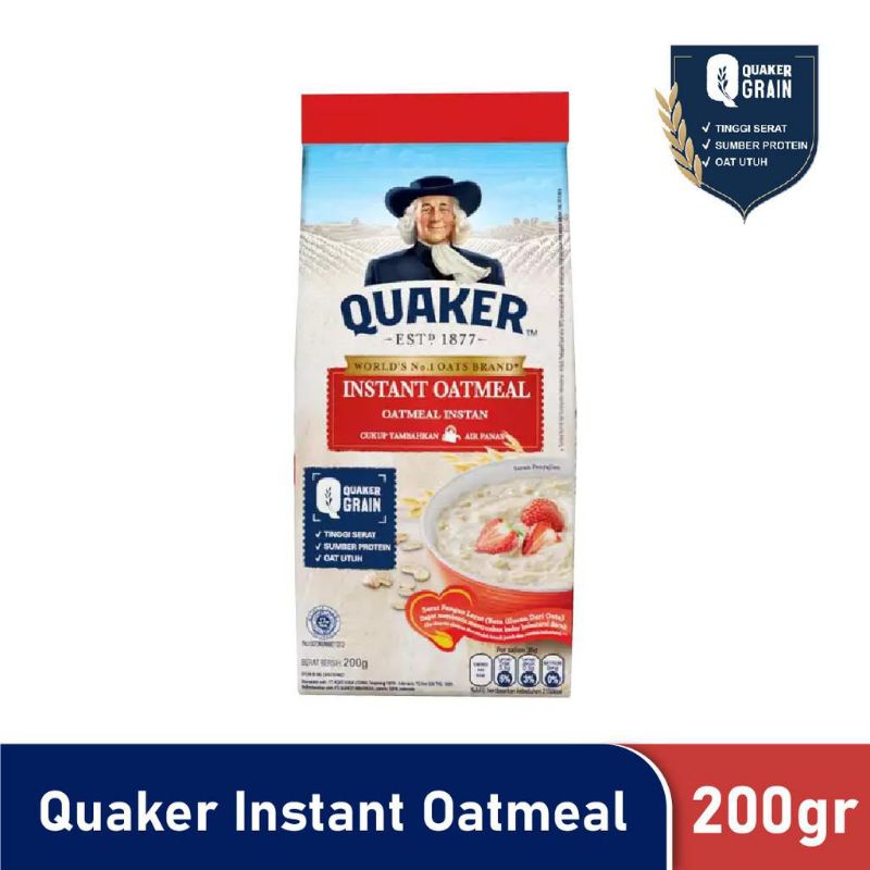 Quaker Instant Oatmeal 200 Gr Merah