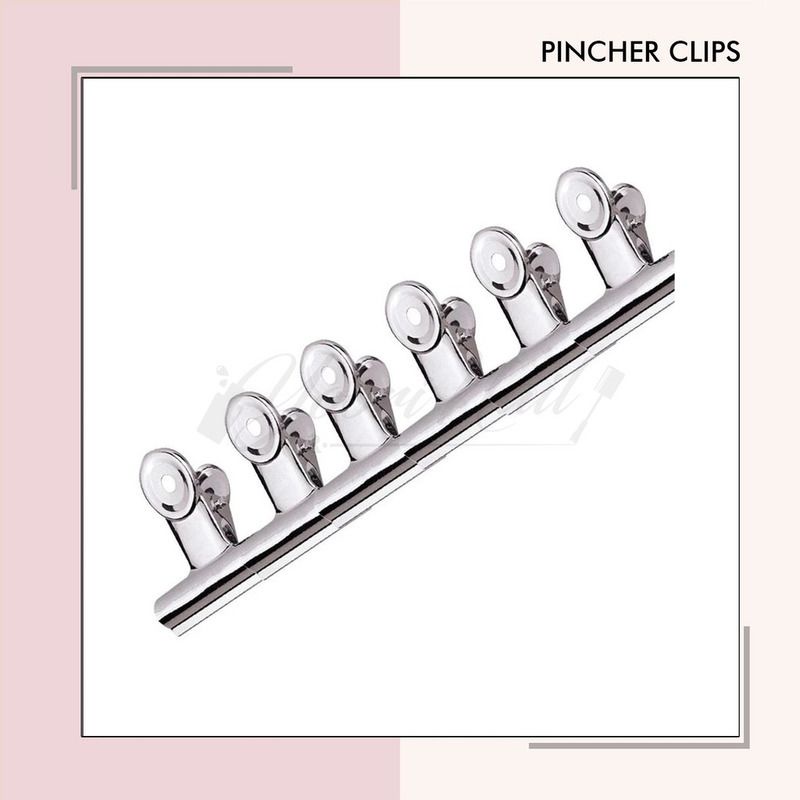 Pincher clips set 6pcs pinching c curve russian extension nail art