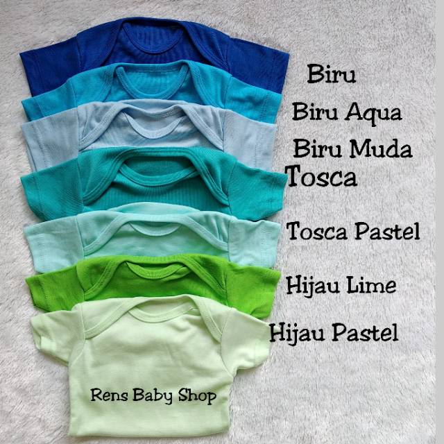 Jumper pendek bayi warna polos halus murah