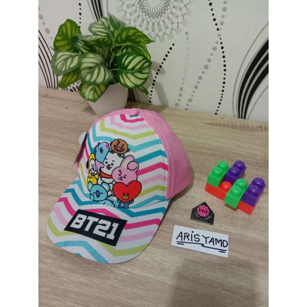 AM | Topi Baseball Anak Perempuan Seri K-Pop BTS usia 2-9thn-BT21