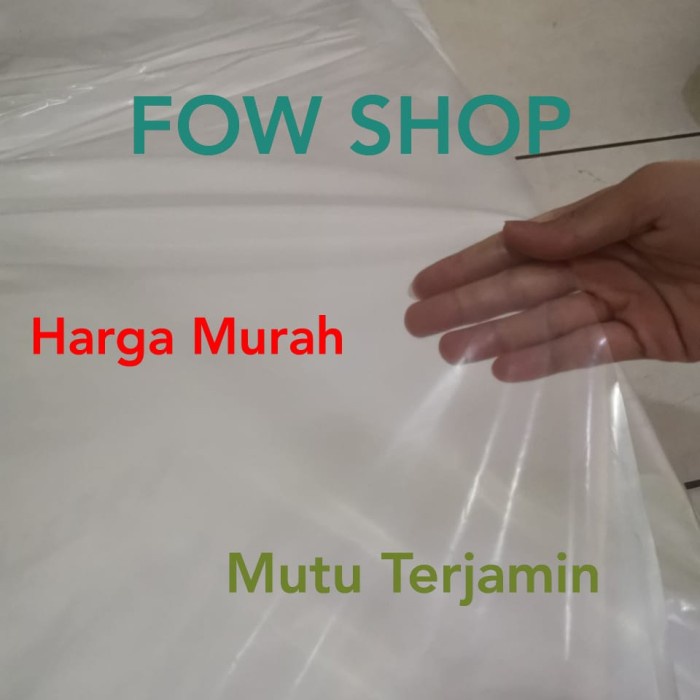

Ginger- Plastik Cor Bening PE 08, Lebar 1,5 Meter Bentuk Kantong 1 Roll