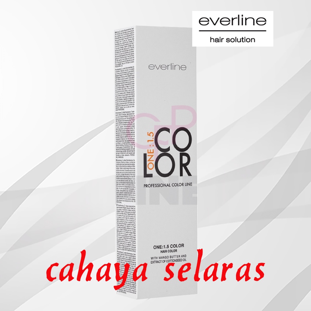 Jual 1 ONE COLOR EVERLINE 100ML || HAIR COLOR EVERLINE SERI 1 | Shopee ...