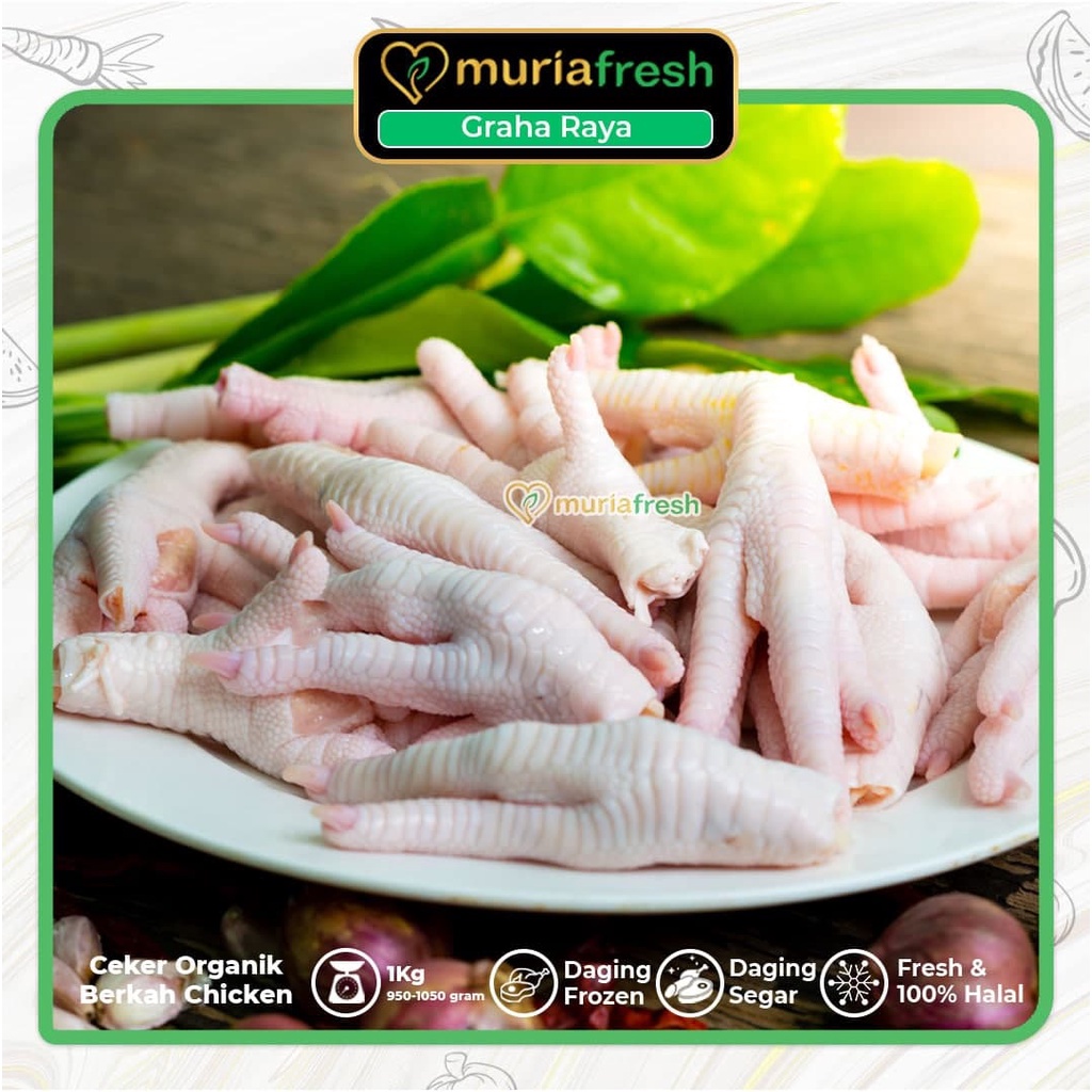 

Ceker Ayam Organik Berkah Chicken 1 Kg (Frozen)