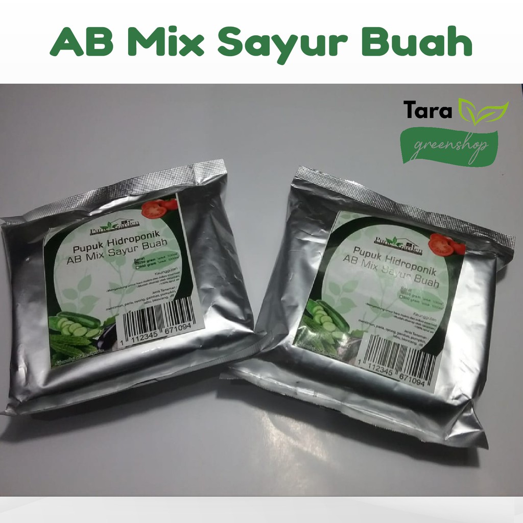Nutrisi AB Mix Sayur Buah Hidroponik