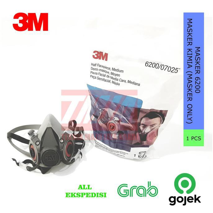 3M Masker 6200 / Masker Kimia / Gas Respirator