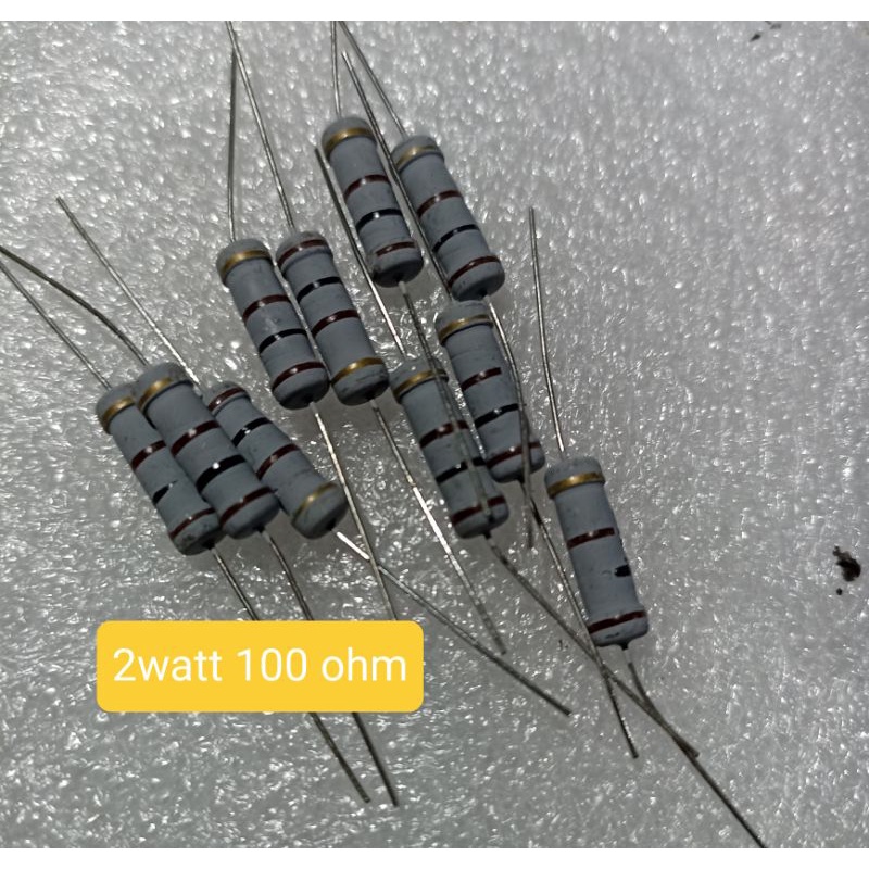 10 pcs RESISTOR 100 OHM 2 WATT / 100OHM 2W / 2 WATT