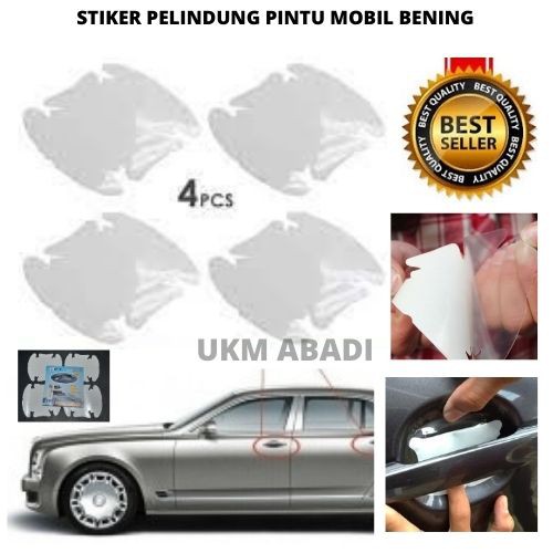 Stiker Anti Gores Pelindung Gagang Pintu Mobil Bening 4 Pcs 111162