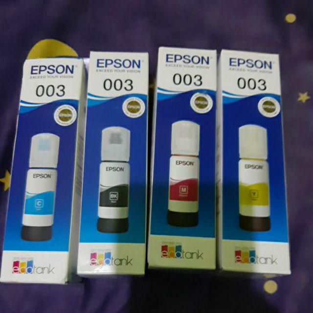 Epson Tinta 003 1 Set Paket 4 Warna Shopee Indonesia