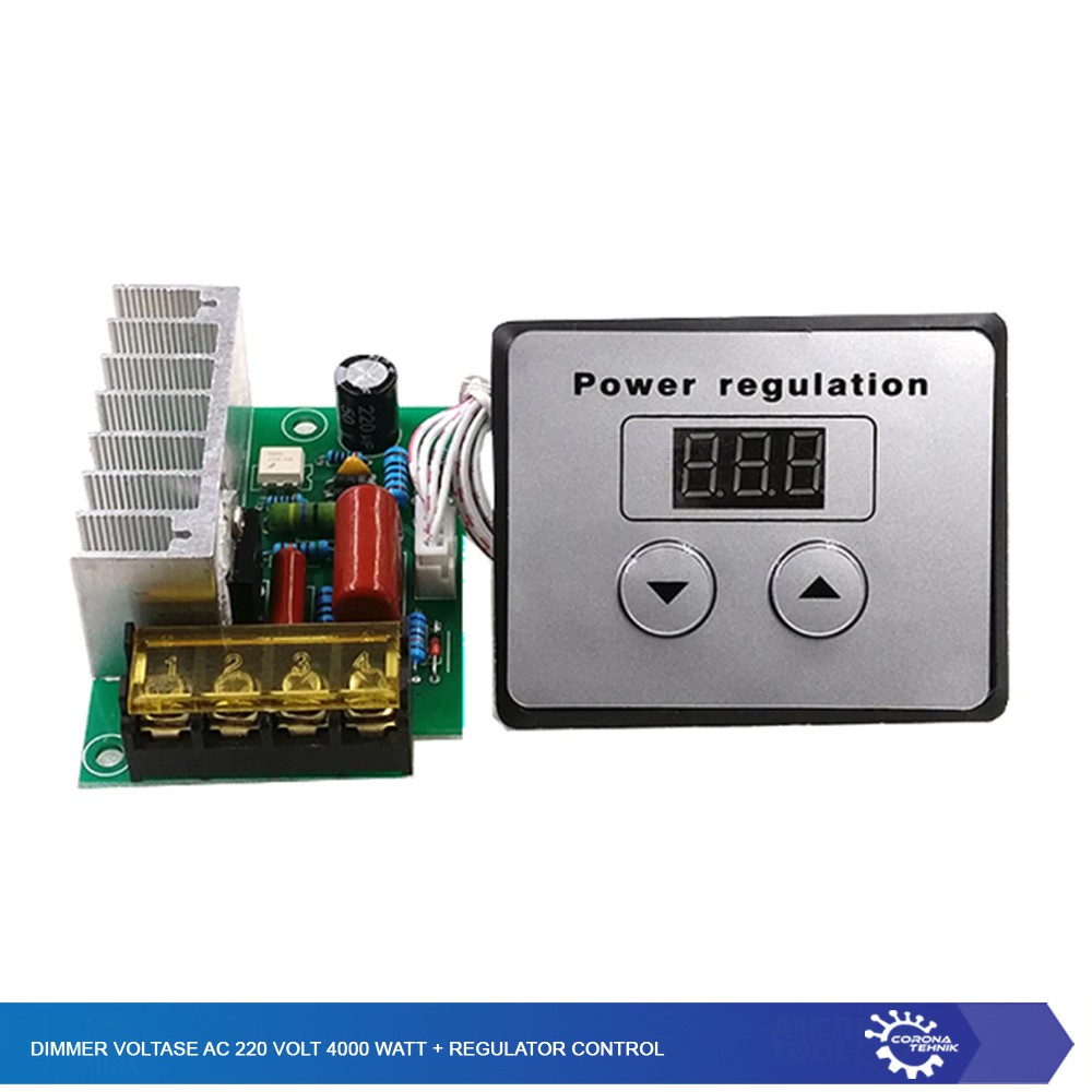 Dimmer Voltase AC 220 Volt 4000 Watt + Regulator Control