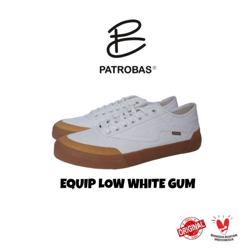 PATROBAS- EQUIP LOW WHITE GUM- SEPATU PATROBAS