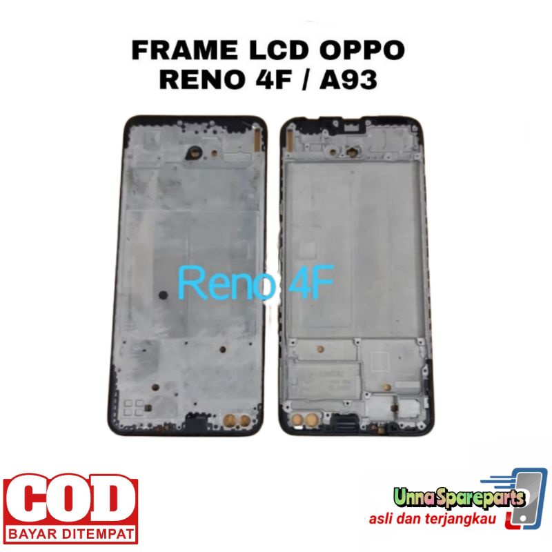 FRAME LCD - TATAKAN LCD - TULANG TENGAH LCD OPPO RENO 4F / A93 / OPPO RENO4 F