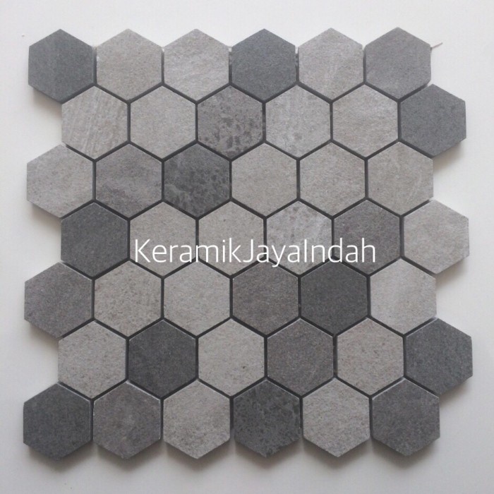 ENZO EARTH COLOR KERAMIK MOZAIK GRANIT HEXAGONAL KERAMIK KITCHEN 30x30